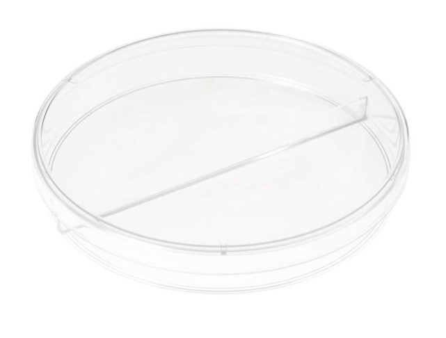 Чашка Петрі діаметром 90 мм двох-секційна (10шт),стерильна